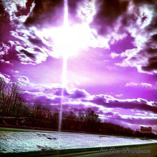 sunlights Heaven-sent Laser Beam Of Photograph by Lisa Pearlman