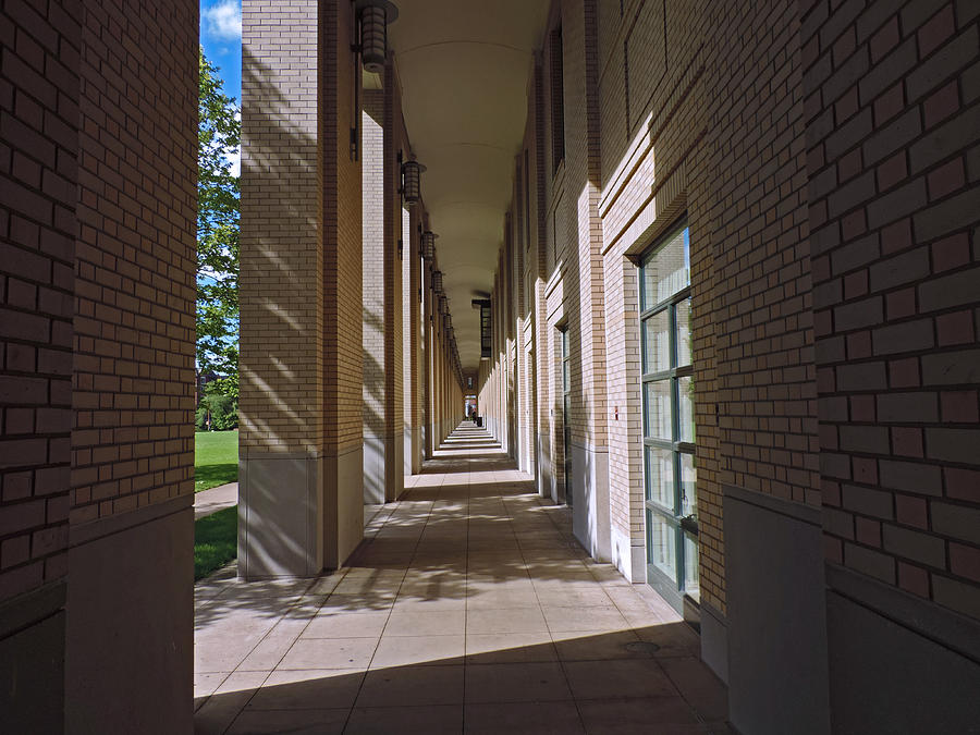Architecture Photograph - Sunlit Arches of Carnegie Mellon University by Cityscape Photography