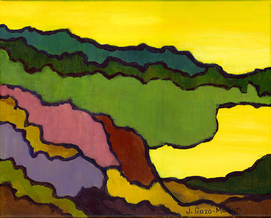 Sunlit Shapes Painting by Jo-Anne Gazo-McKim