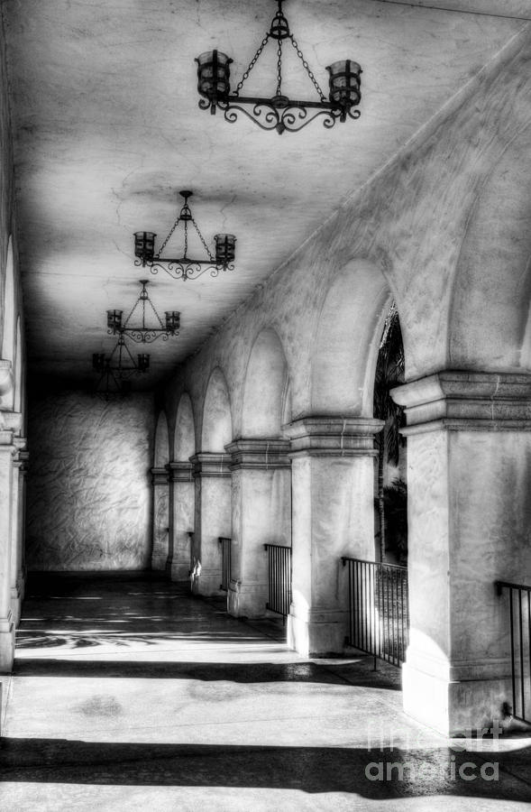 Sunny California Arches 2 BW Photograph by Mel Steinhauer