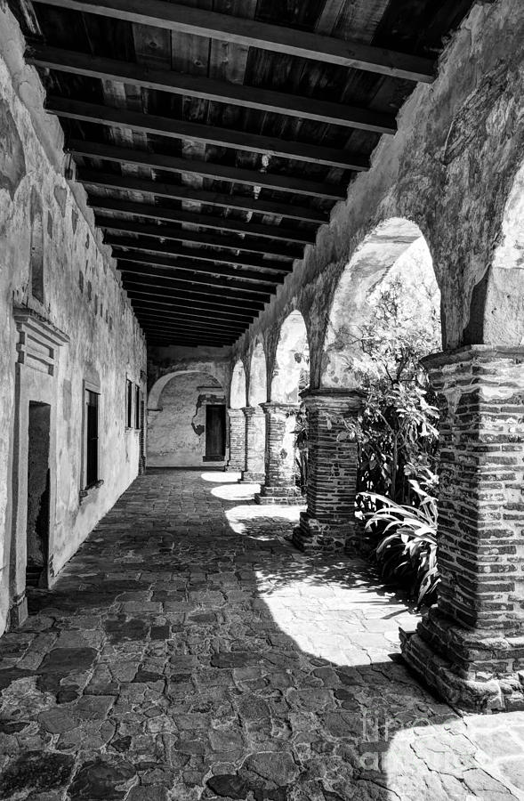 Sunny California Arches 4 BW Photograph by Mel Steinhauer