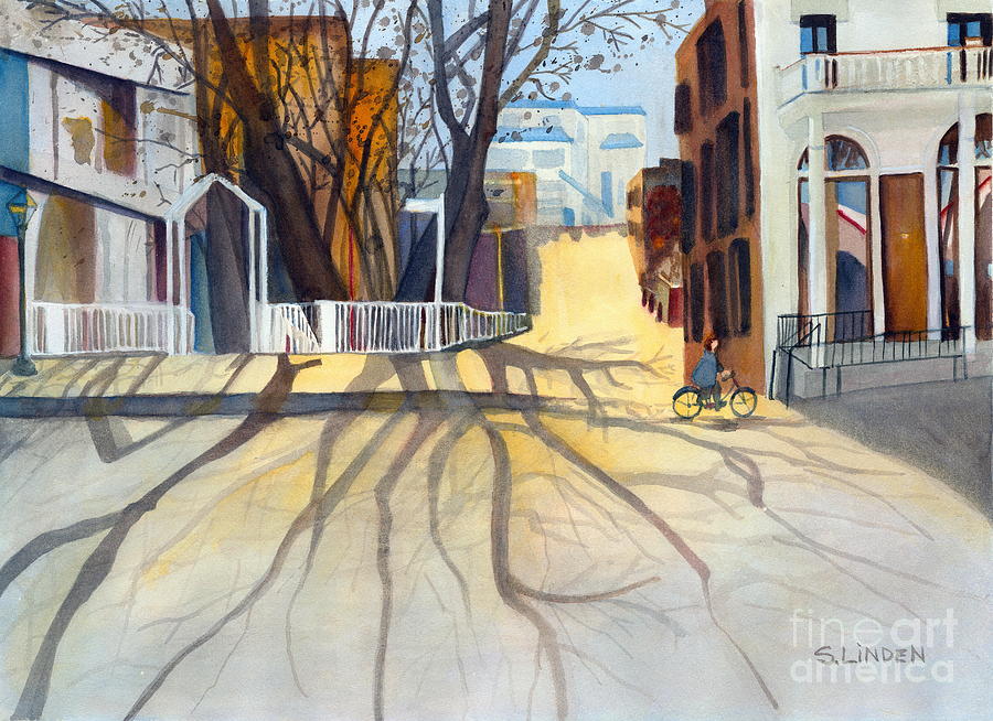 Sunny December Afternoon Painting by Sandy Linden