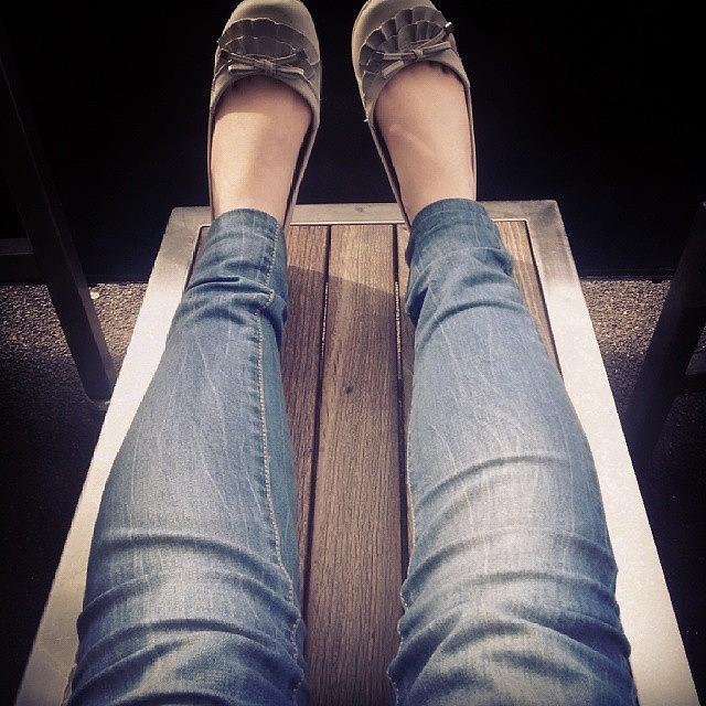 Unilife Photograph - Sunny Jeans At The Pub Yesterday :) by Rachel Dear