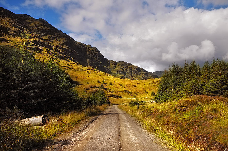 Sunny Journey. Rest and Be Thankful. Scotland Photograph by Jenny ...