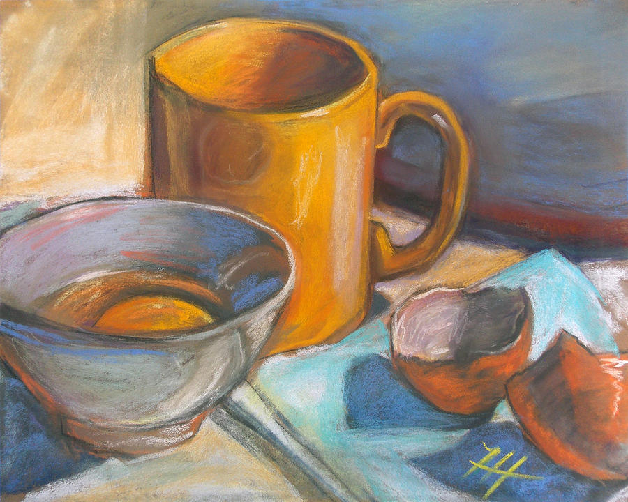 Shell Pastel - Sunny Mug by Honey Hilliard