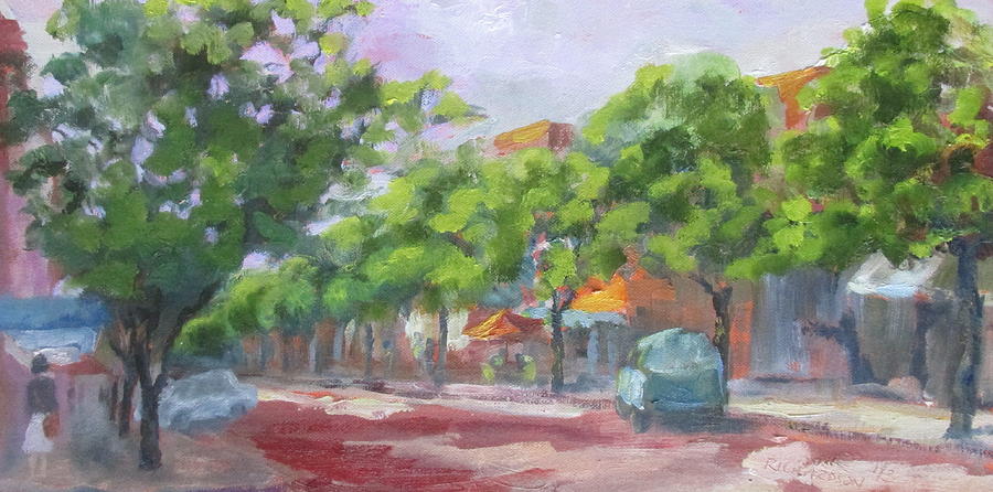 Sunny Side of the Street Painting by Susan Richardson