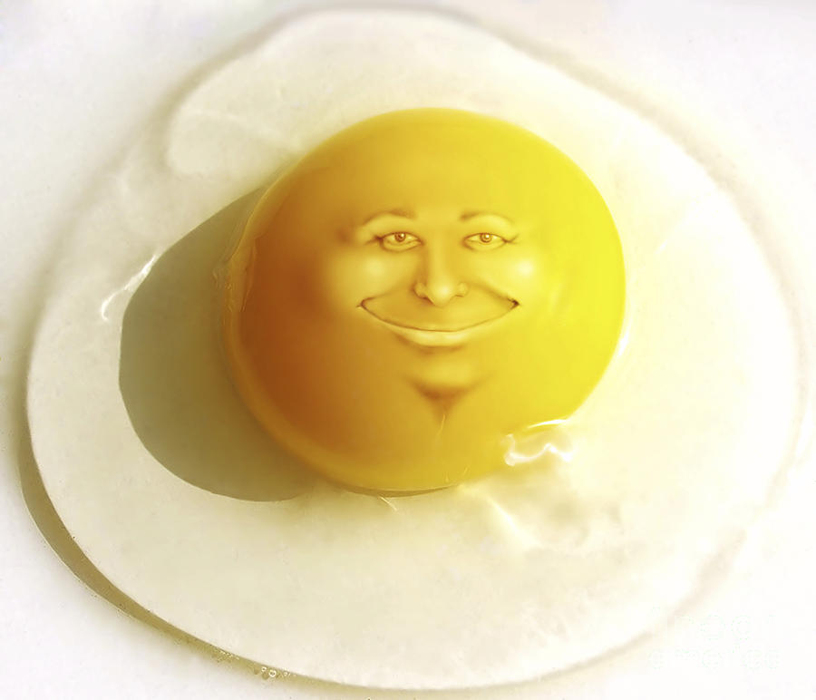 Egg Photograph - Sunny Side Up by Diane Diederich