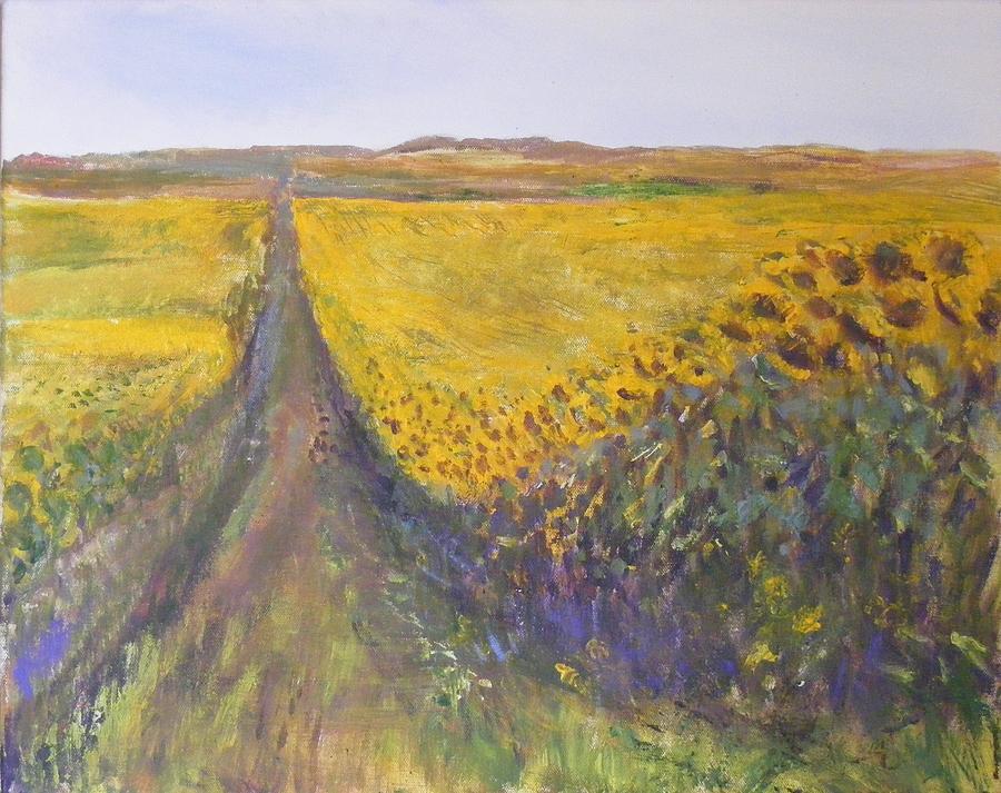 Landscape Painting - Sunny Side Up by Helen Campbell