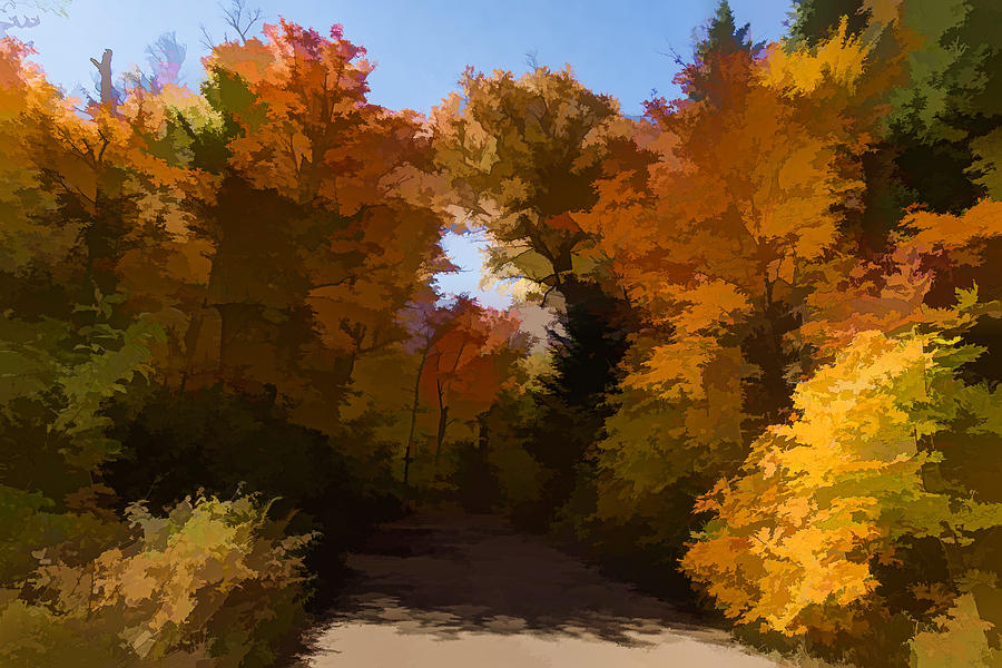 Sunny Warm and Colorful - Autumn Impressions Digital Art by Georgia Mizuleva