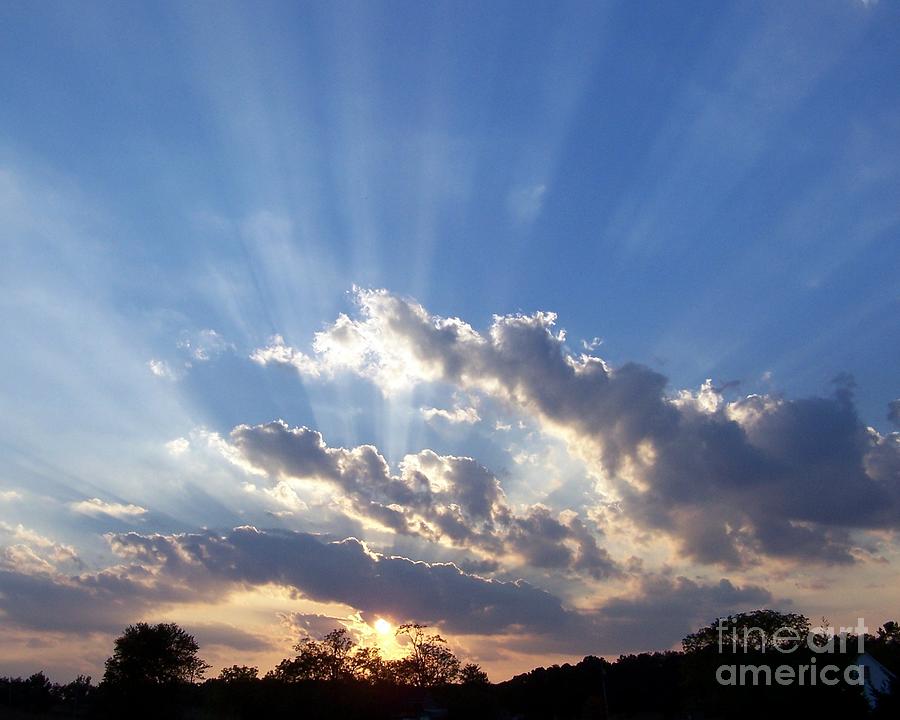 Sunrays Over The Farm Photograph By Bren Thompson - Fine Art America