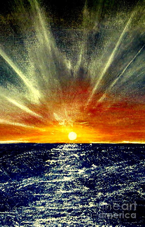 Sunrays Painting by Tim Townsend