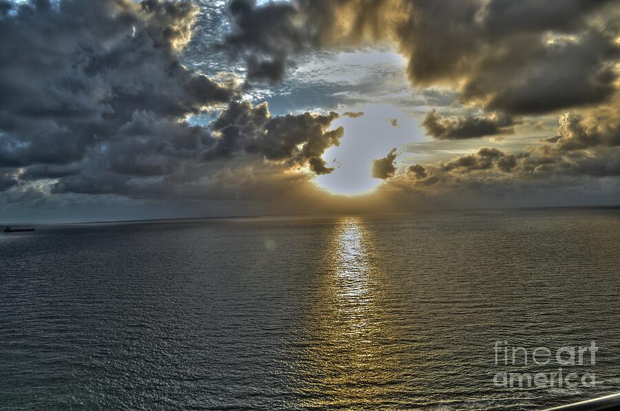 Sunrise above Fort Lauderdale Beach Florida Photograph by Timothy Lowry