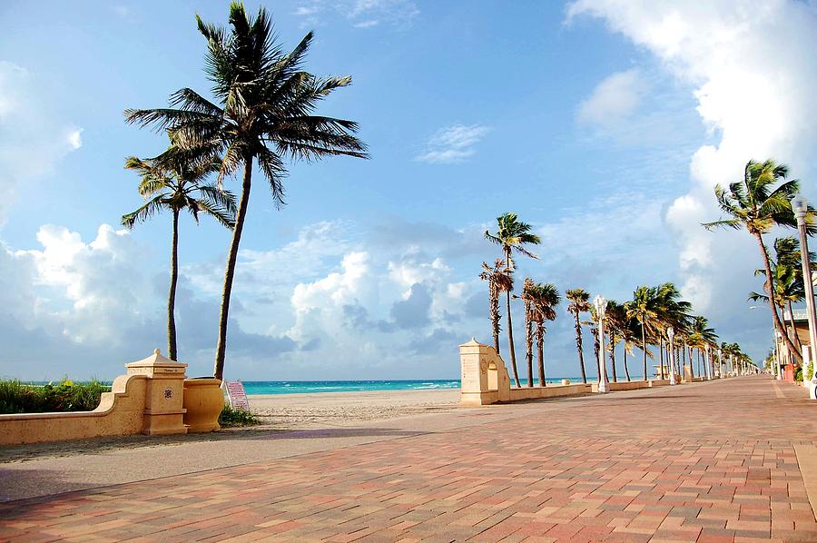 Sunrise Along The Hollywood Beach Boardwalk Photograph By Shawn Lyte