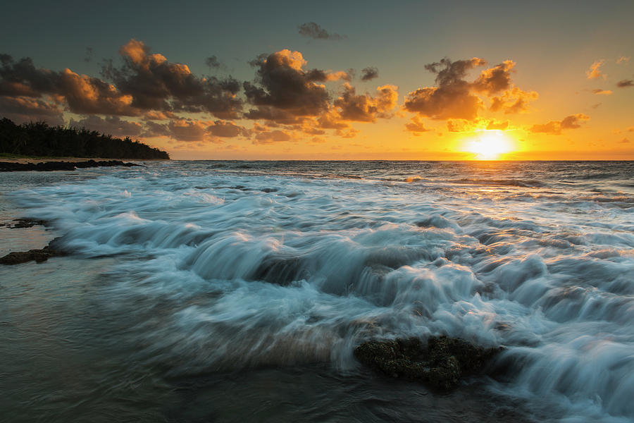 Sunrise And Surf On The East Coast Photograph by Carl Johnson