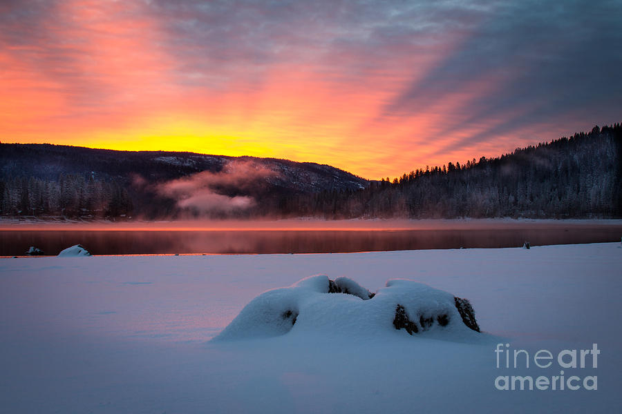 Sunrise At Bass Lake Photograph by Vincent Bonafede