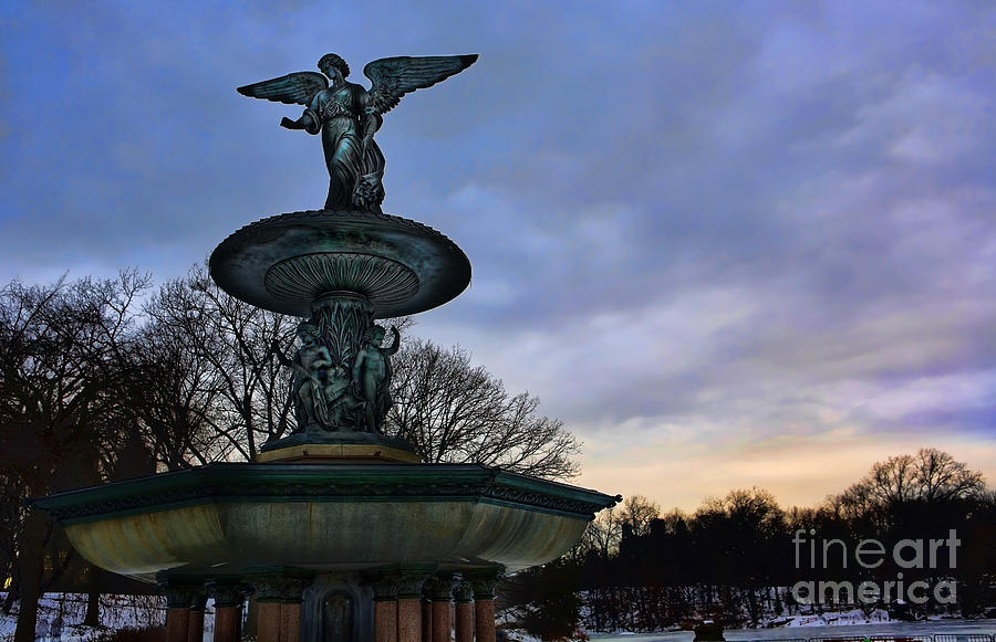 Sunrise at Bethesda - Angel of the Waters Photograph by Lee Dos Santos