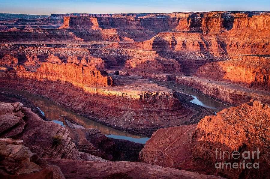 Sunrise at Dead Horse Point Photograph by Bob and Nancy Kendrick