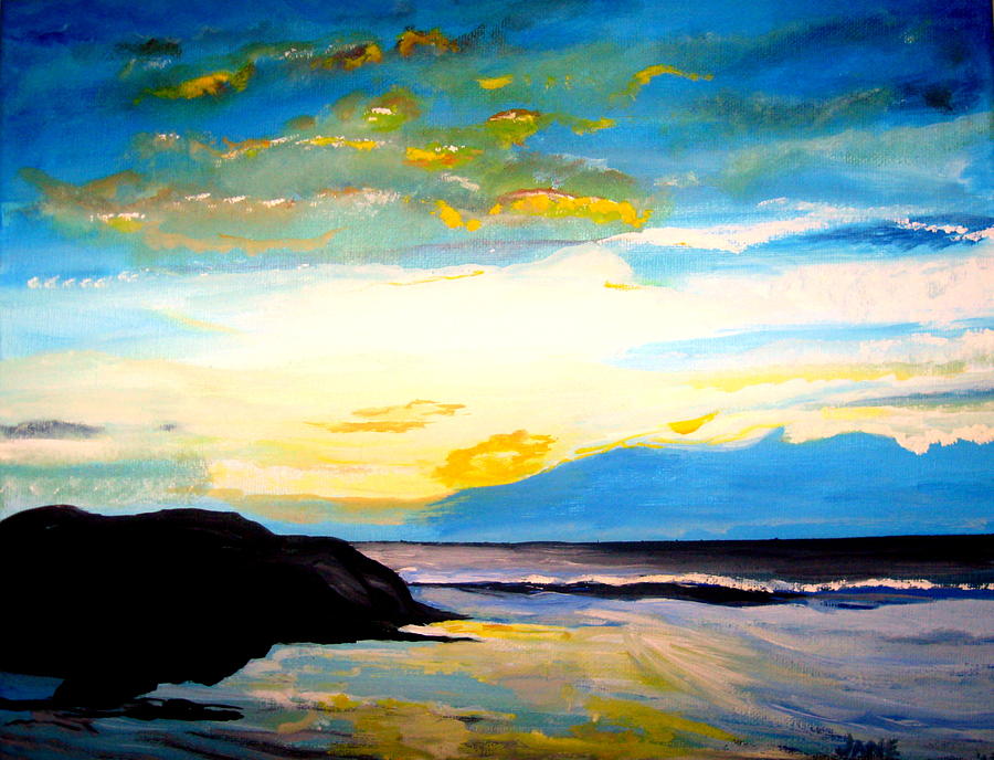 Sunrise at Isle of Palms Painting by Jane Williams Clayton - Fine Art ...