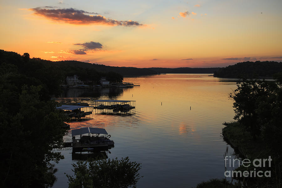 Sunrise at Lake of the Ozarks Photograph by Dennis Hedberg