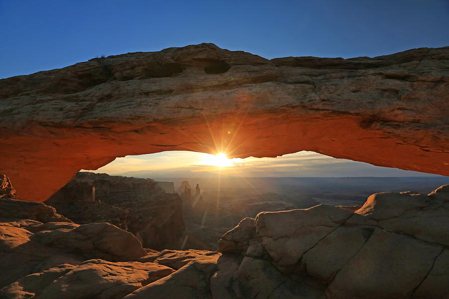 Sunrise at Mesa Arch Photograph by Jaki Miller