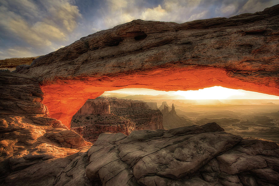 Sunrise At Mesa Arch Photograph by Marc Perrella