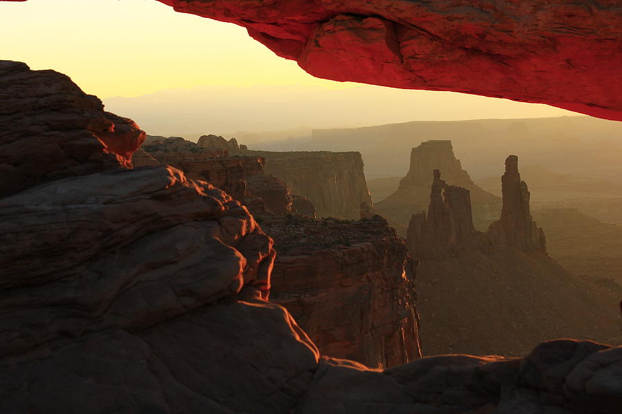 Sunrise at Mesa Arch Photograph by Roxie Crouch