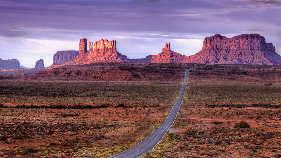 Sunrise At Monument Valley Photograph by David Wagner