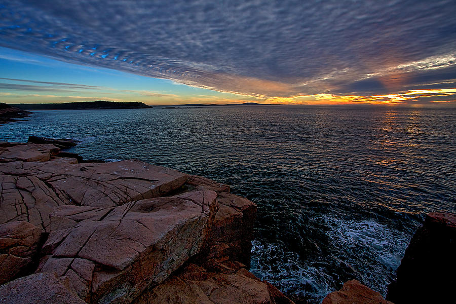 Sunrise at Otter Cliffs #2 Photograph by Stuart Litoff