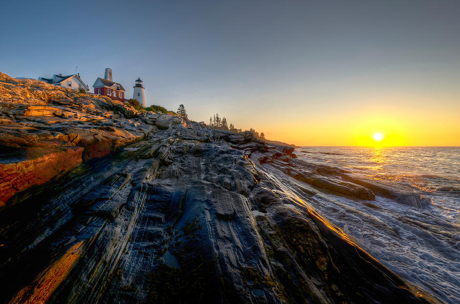 Sunrise at Pemaquid Point Photograph by At Lands End Photography