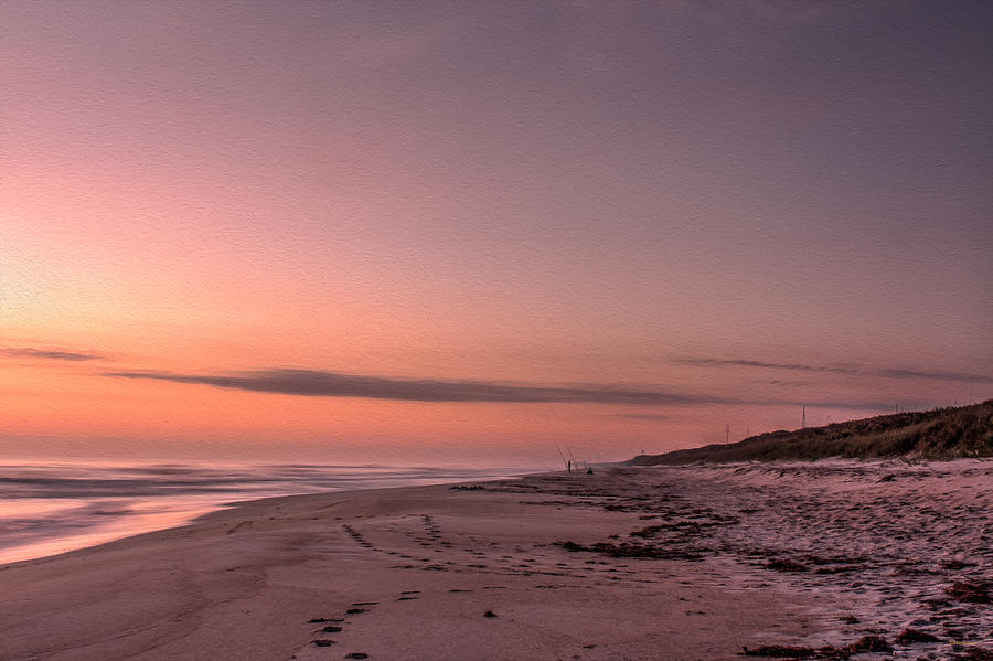 Sunrise at Playalinda Beach Photograph by John M Bailey