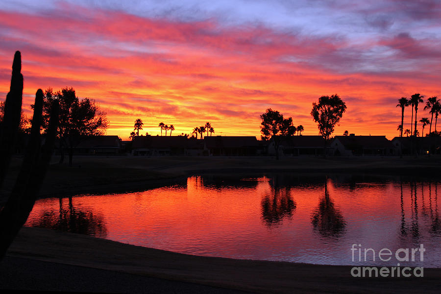 Arizona Photograph - Sunrise at Pollys by Bob Hislop