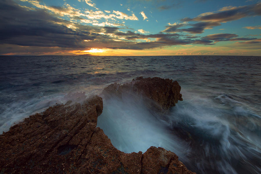 Sunrise At Sea Photograph