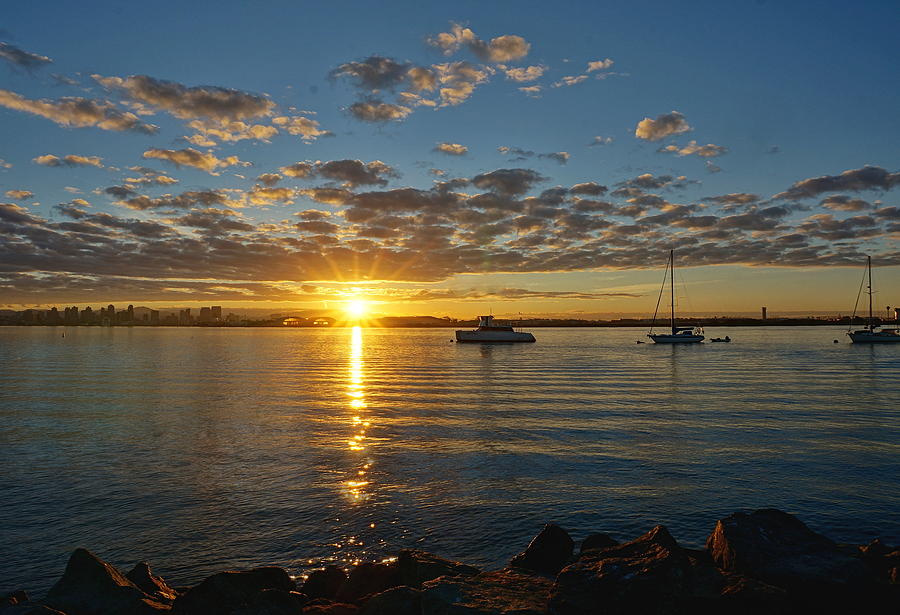 San Diego Photograph - Sunrise at Shelter Island by Jeremy McKay