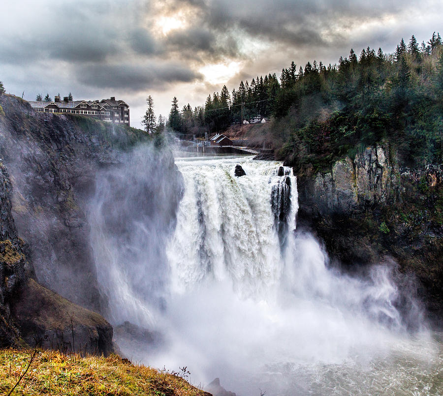 Sunrise At Snoqualmie Falls Photograph by Mike Centioli