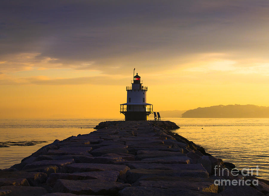 Sunrise At Spring Point Lighthouse Photograph