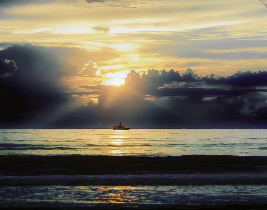Beach Photograph - Sunrise at the Beach 1 by Michael Schwartzberg