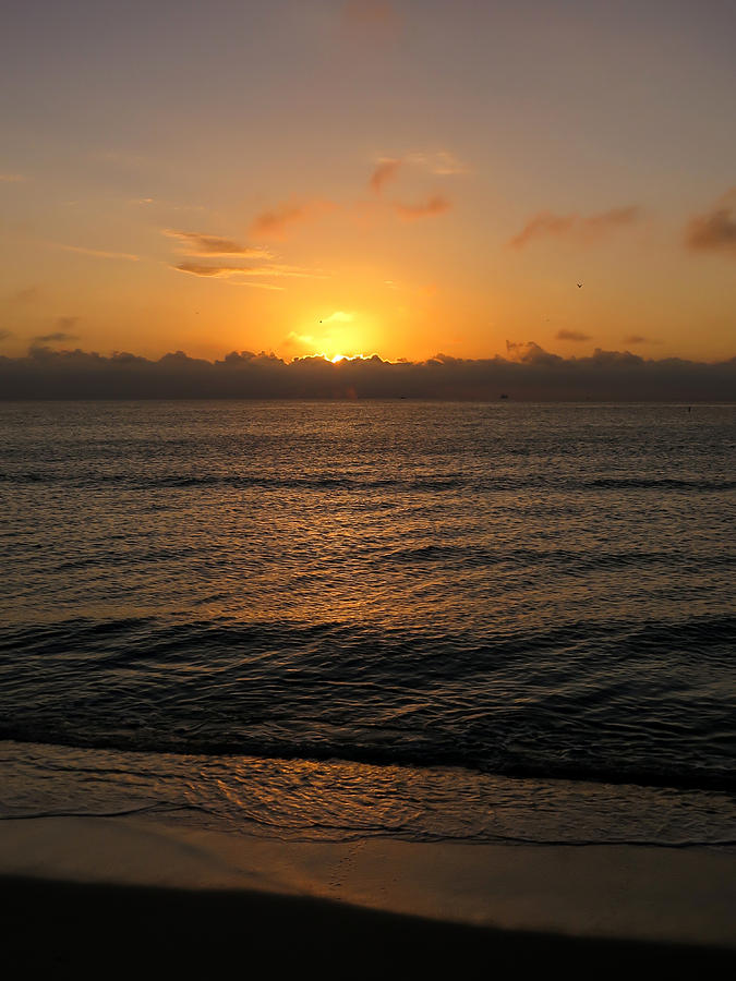 Sunrise at the beach Photograph by Zina Stromberg