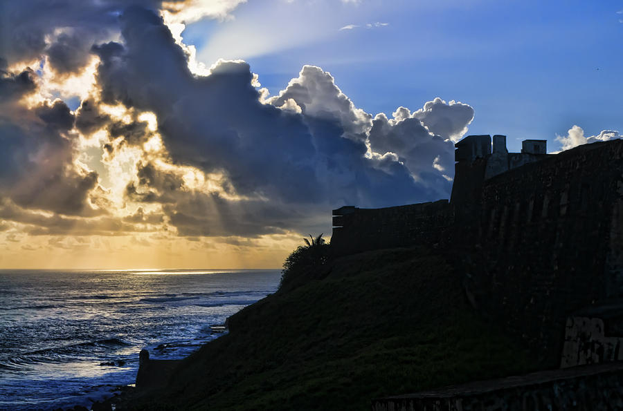 Sunrise at the Fort in Old San Juan Photograph by Betty Eich