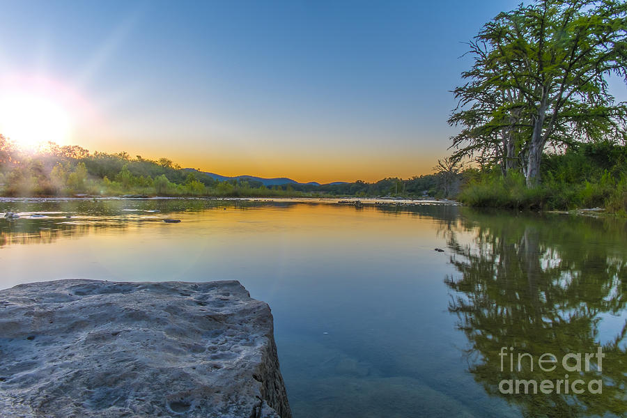 Sunrise At The Frio River Photograph