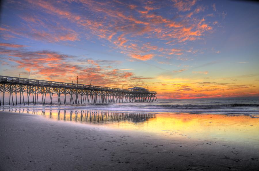 Sunrise at the Garden City Pier Photograph by Jamie Gainey - Fine Art ...