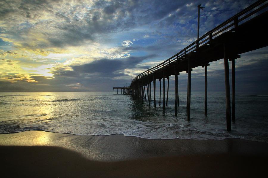 Sunrise at the Pier Photograph by Dave Hall