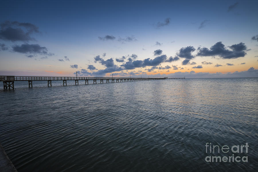 Sunrise At The Pier In Rockport Photograph