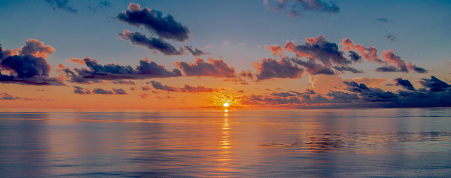 Sunset Photograph - Sunrise at the Seychelles by Alex Hiemstra