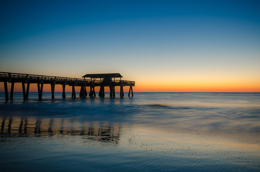Sunrise at the Tybee Island Pier Photograph by Anthony Doudt
