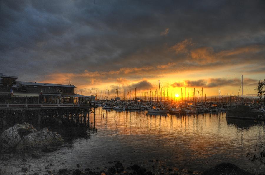 Sunrise at the wharf Photograph by Paul Beckelheimer