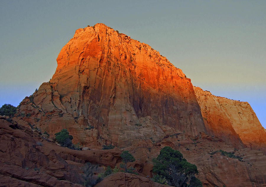 National Parks Photograph - Sunrise at Zion National Park  by Judith Russell-Tooth