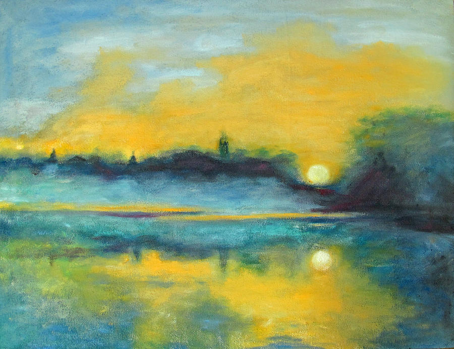 Sunrise Painting by Barbara Anna Knauf