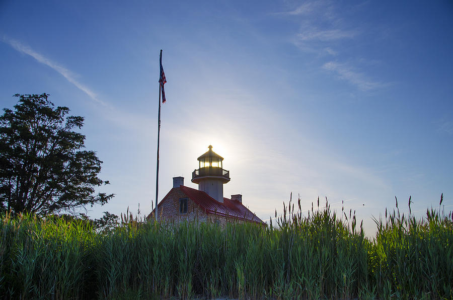 Sunrise Behind East Point Lighthouse Photograph by Bill Cannon