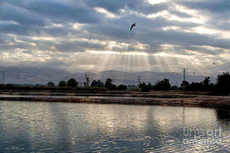 Sunrise Beit Shean Valley Photograph by Arik Baltinester