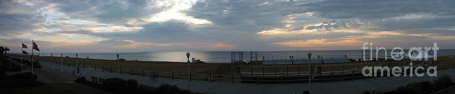 Sunrise Calm At Virginia Beach Boardwalk Photograph by Paddy Shaffer